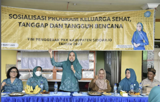 Ratusan Kader PKK Sidoarjo Mengikuti Program Keluarga Sehat, Tangguh dan Tanggap Bencana